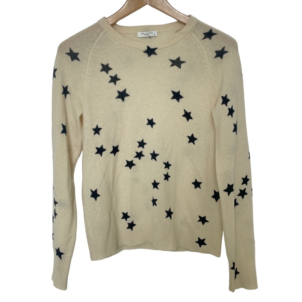 Equipment Cashmere Star Crew Sweater Sz Small